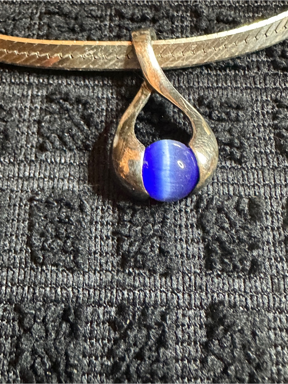 Sterling Silver Interchangeable Stone Pendant with 19 inch Sterling Silver Chain